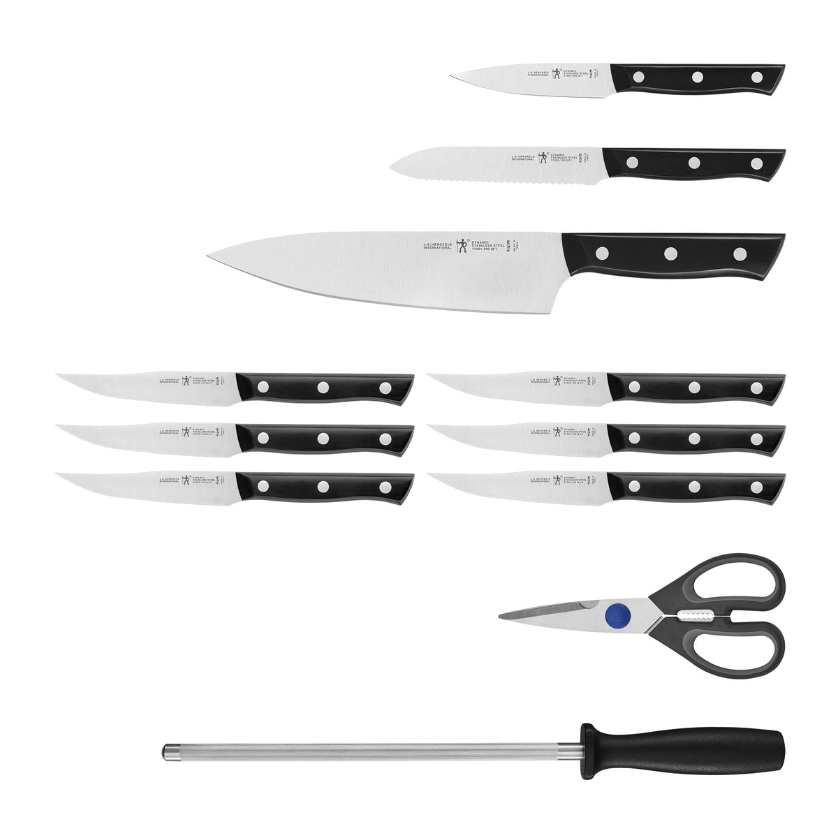 12 Pc Cutlery & Wood Block Set V6630