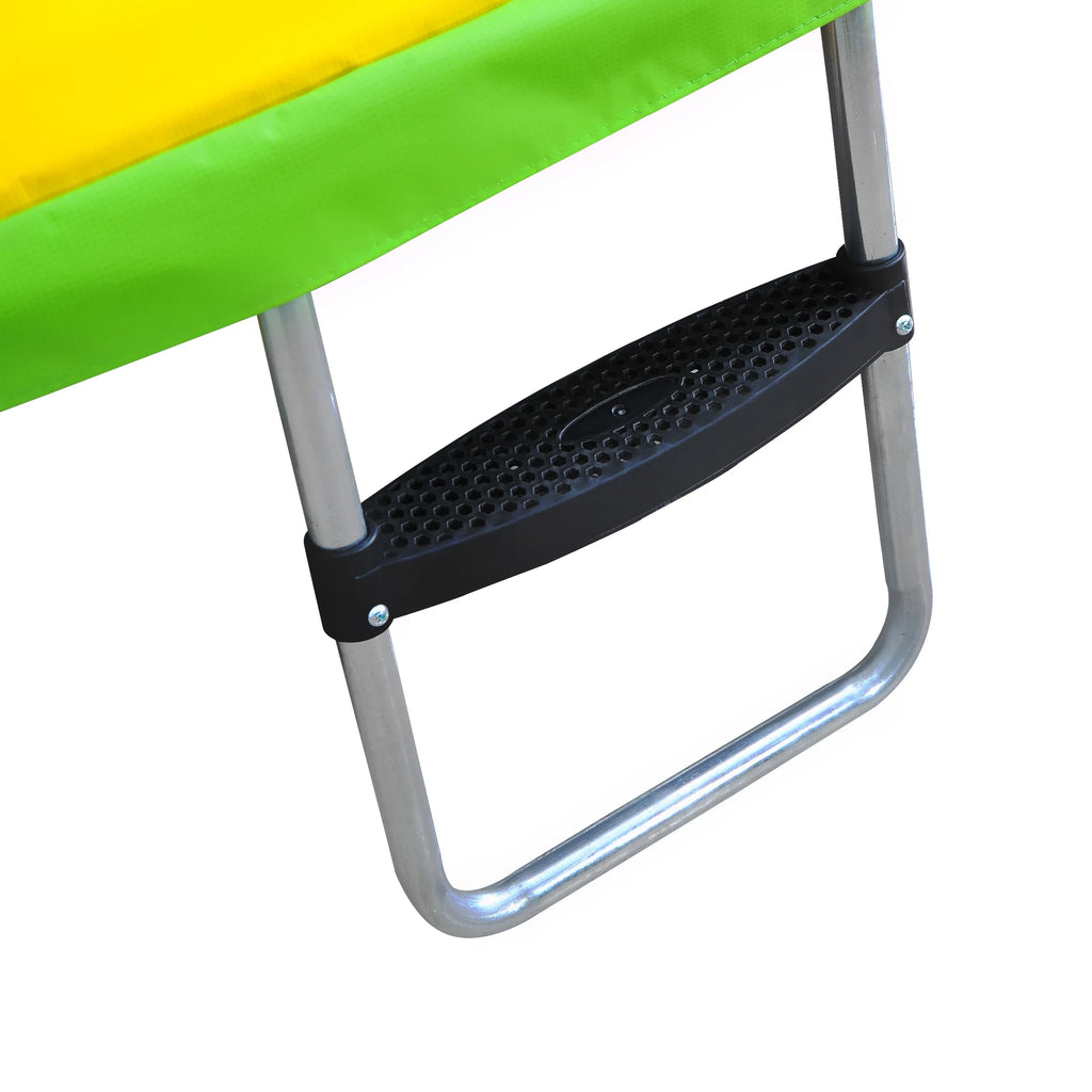 7Ft Round Trampoline with Safety Enclosure Net, Slide and Ladder D894307