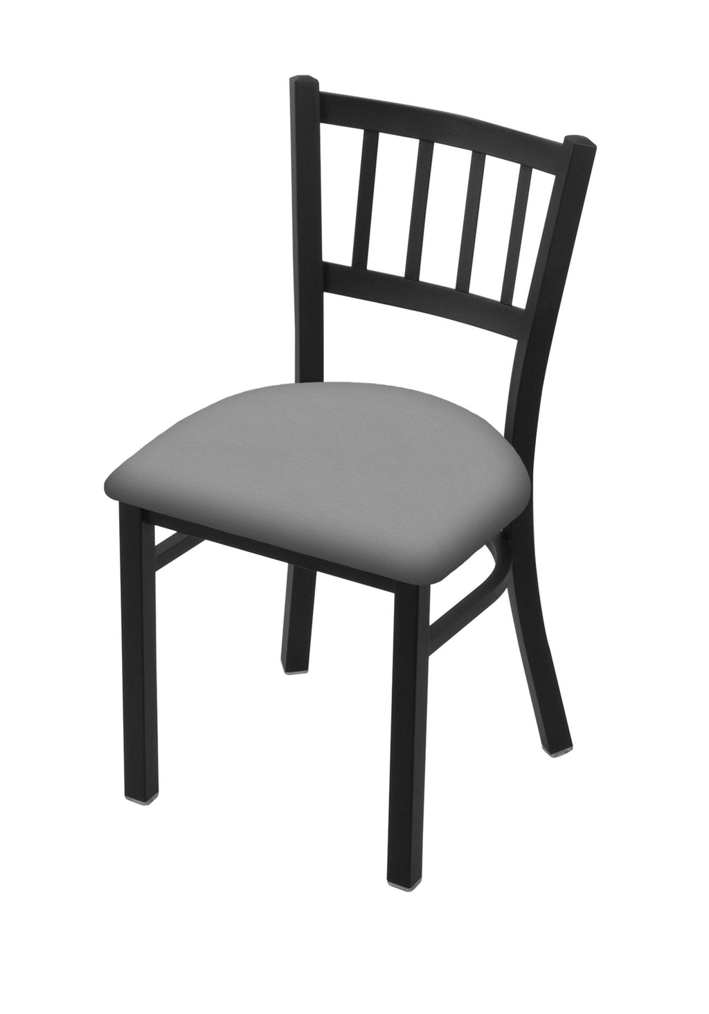 Black Wrinkle Finish Chair with Allante Dark Blue Seat F817205