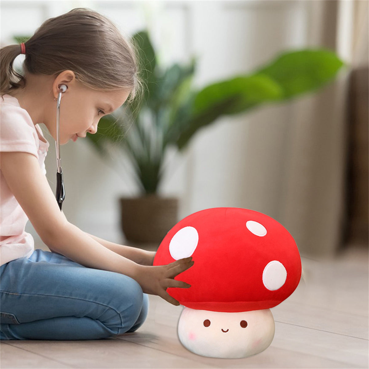 Cute Mushroom Plush Toy Stuffed Doll Pillow H688376