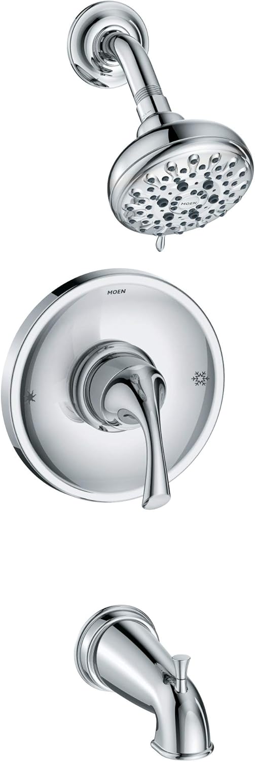 Chrome Tub and Shower with Valve Included M156