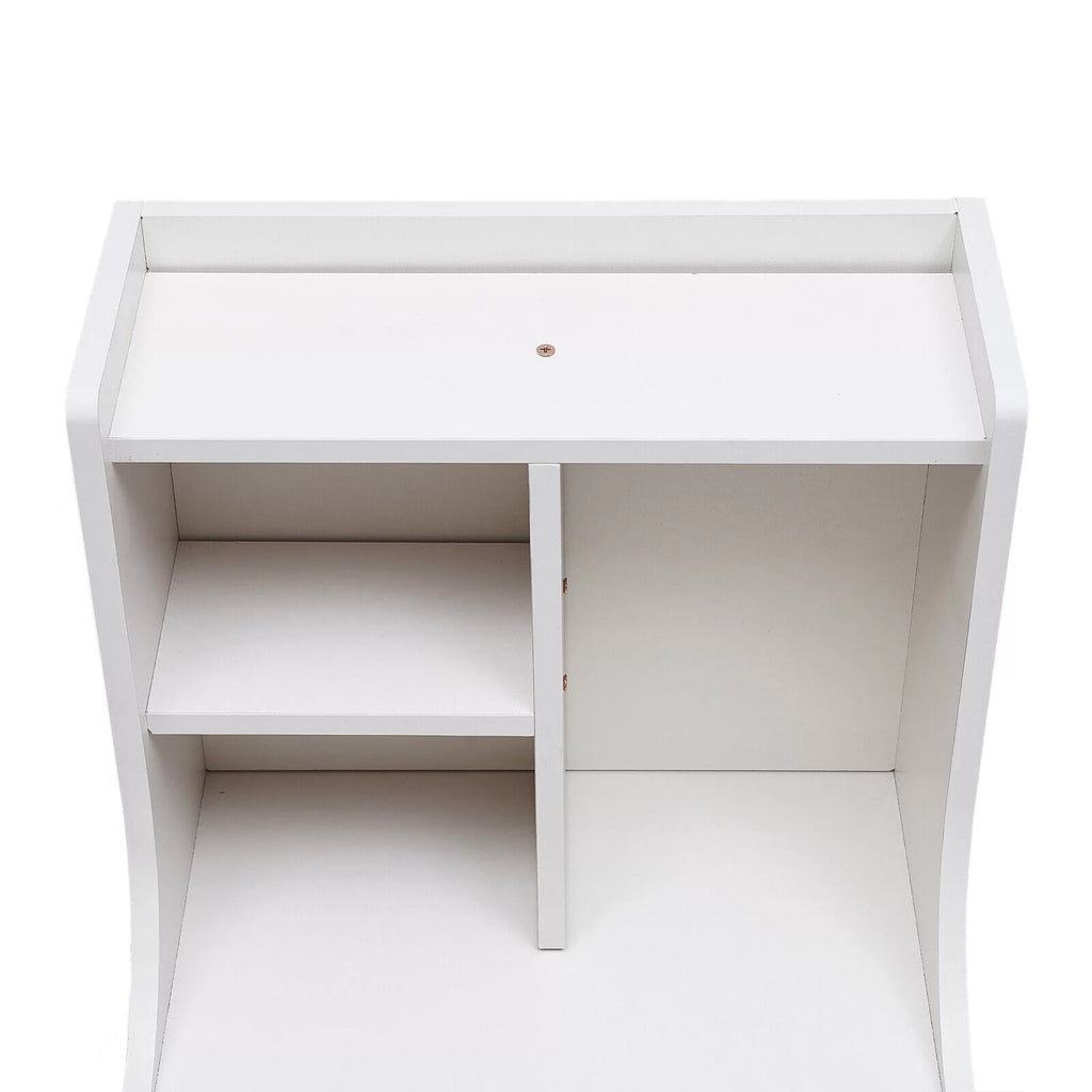 Wood Nightstand Side Table Storage Shelf K932