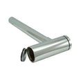 Satin Brass Round Bottle Trap with Clean Out Plug Y239