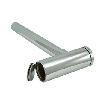 Satin Brass Round Bottle Trap with Clean Out Plug Y239