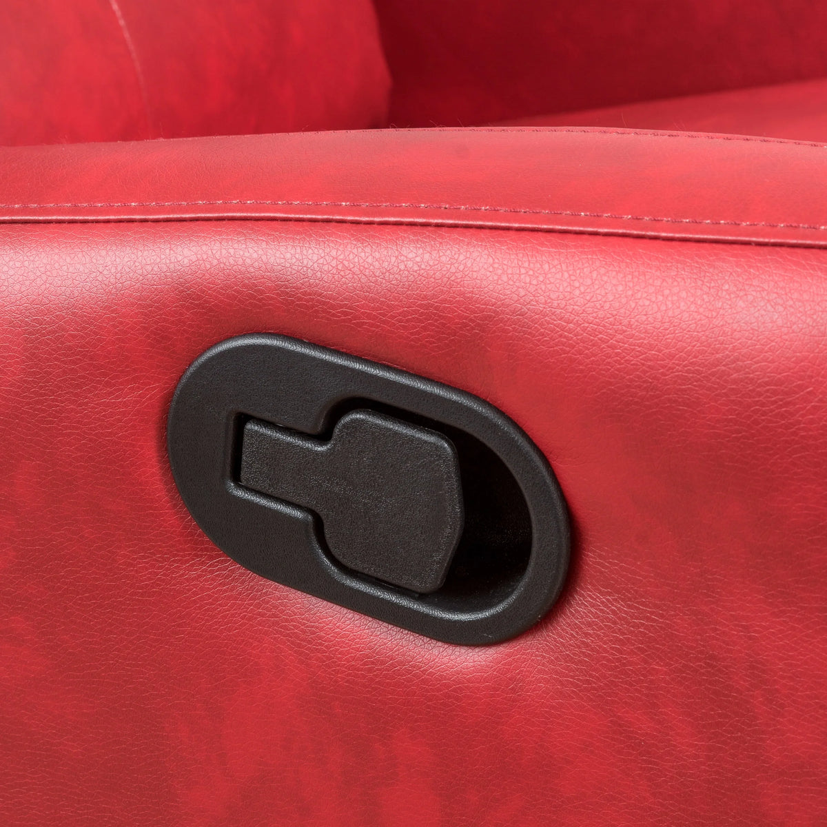 Red Faux Leather Recliner G337511